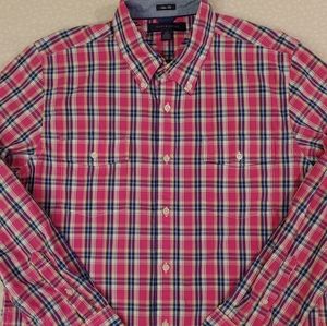 Tommy Hilfiger Slim Fit Plaid Button Shirt